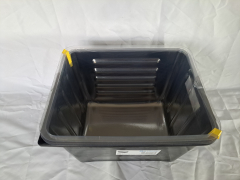 Set Farbeimer 8 ltr, schwarz mit 5x Farbwanneneinsatz