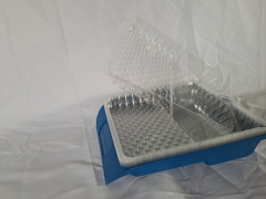 Set Farbwanne 18,5x19,5cm, Blau mit 10x Farbwanneneinsatz